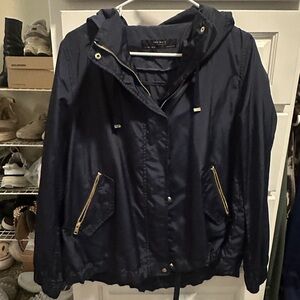 Zara Dark Blue Jacket with Gold Accents